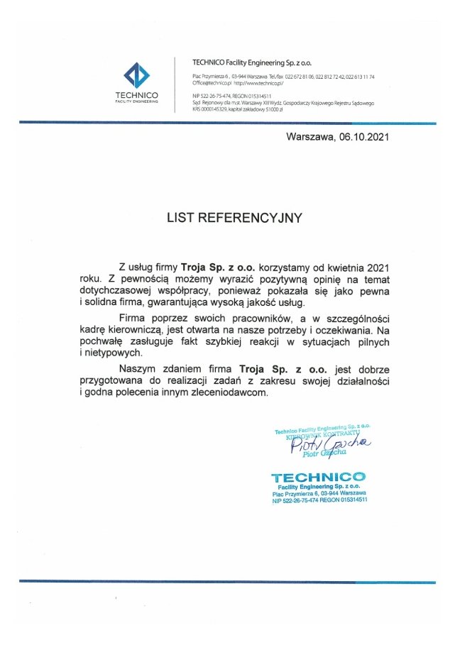 Referencje od Technico